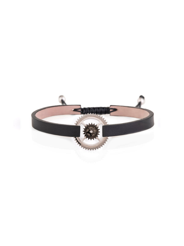 Gear Leather Bracelet
