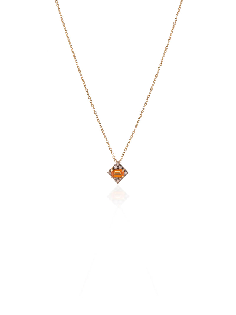 Gold Diamond Sapphire Apolo Necklace