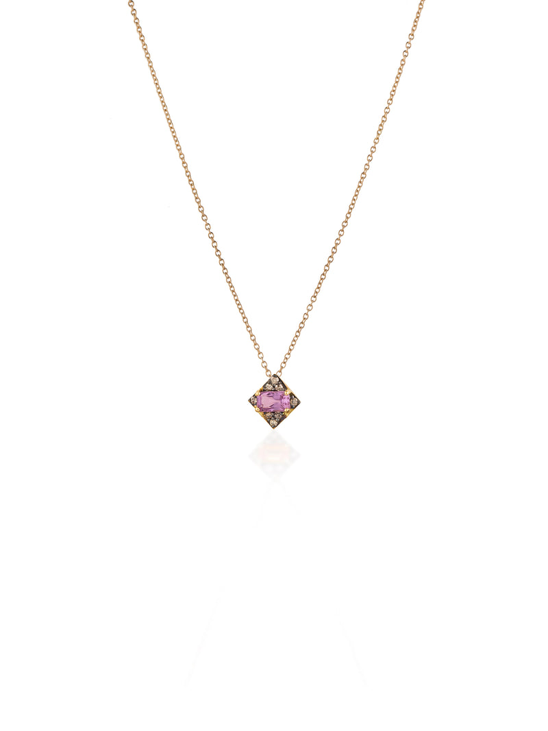 Gold Diamond Sapphire Apolo Necklace