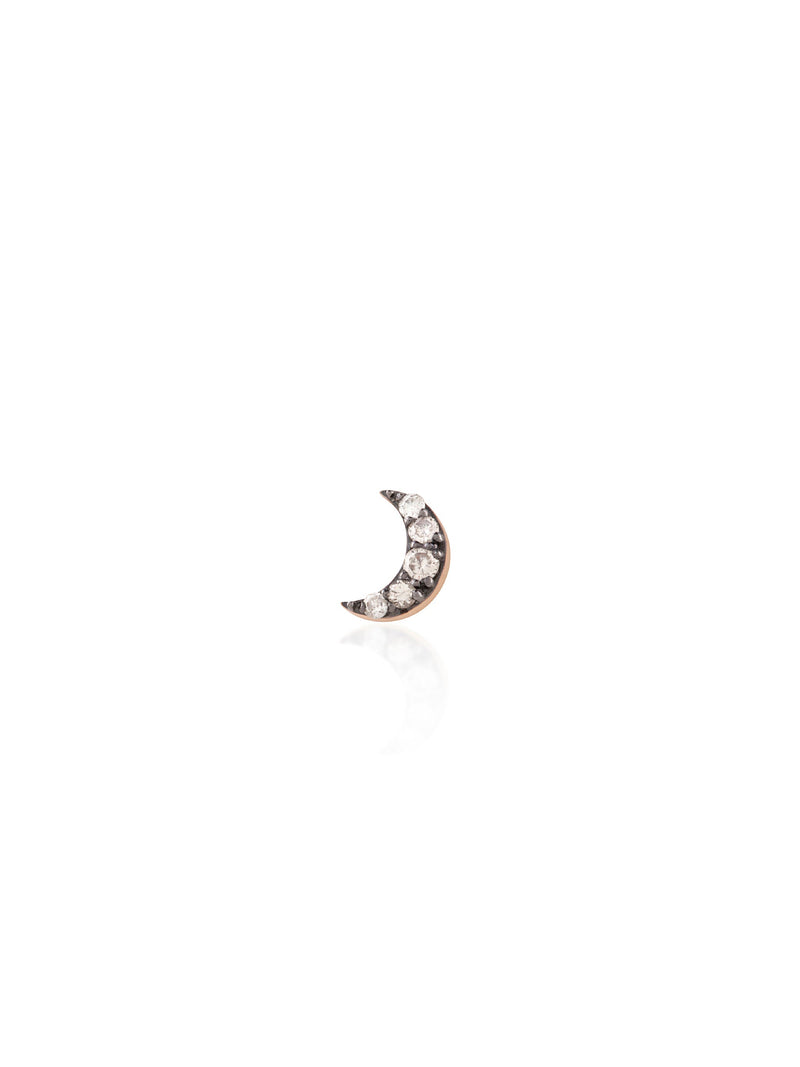 Gray Diamond Moon Piercing