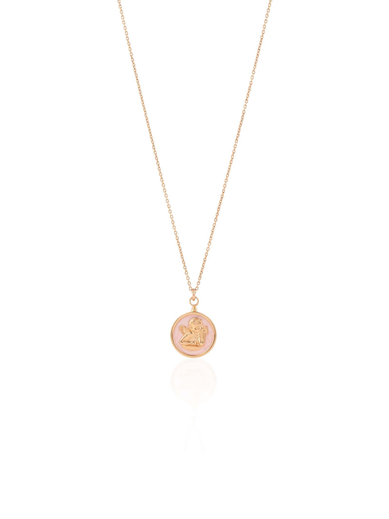 Guardian Angel Necklace with Mother of Pearls