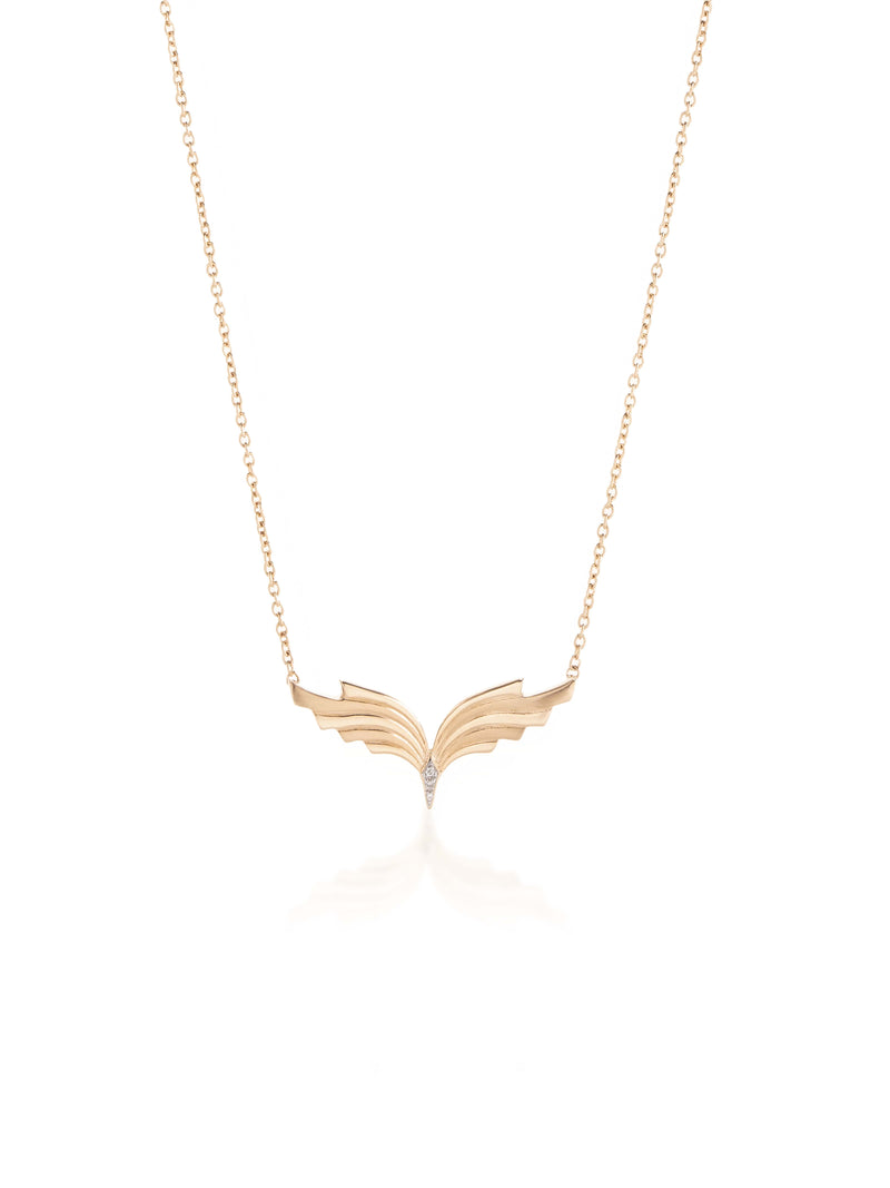 Large Angel Wing Necklace