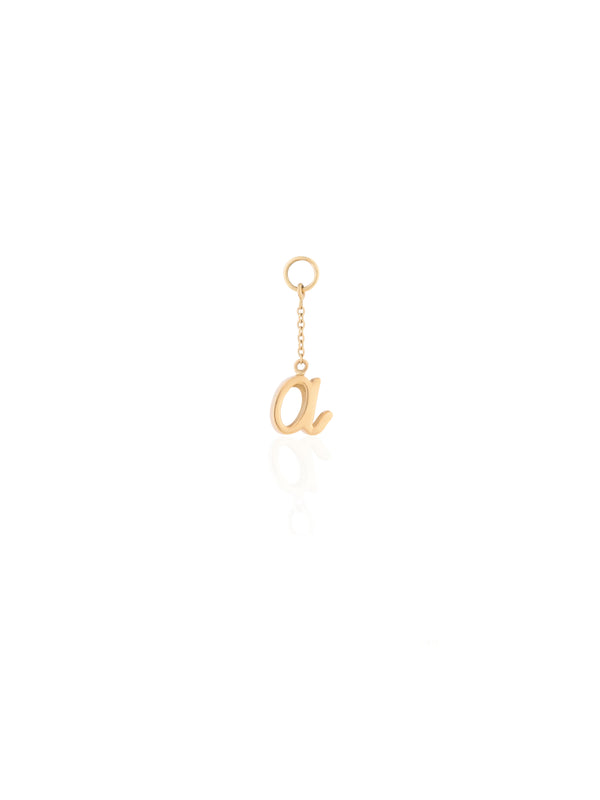 Letter A Charm - Gold