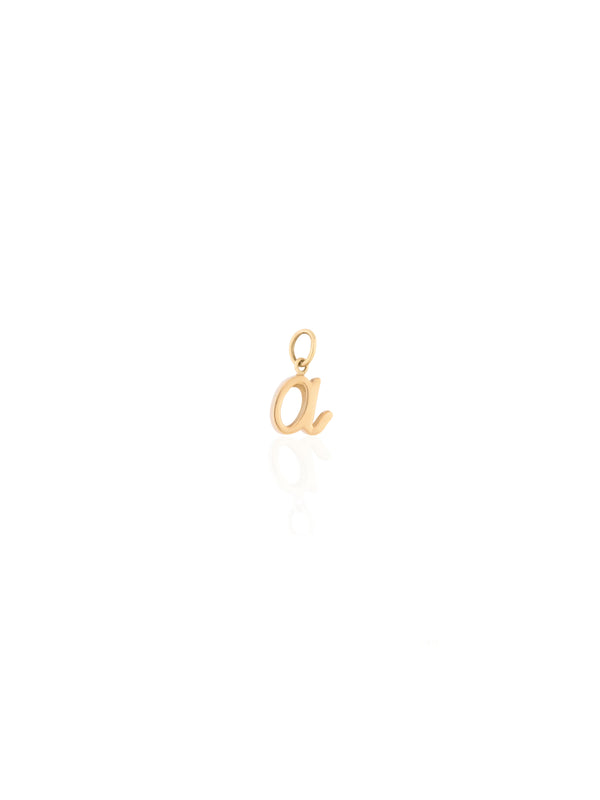 Letter A Charm - Gold