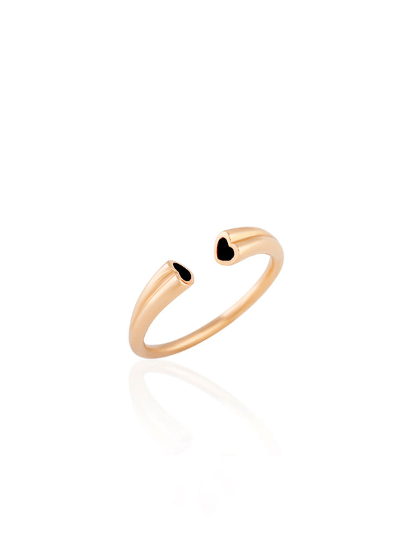 Heart Bar Gold Ring