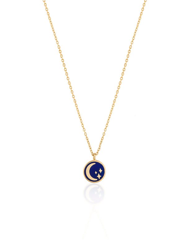 Mini Cosmos Enamel Gold Necklace