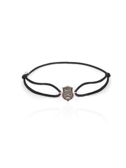Number One Dad Shield Rope Bracelet