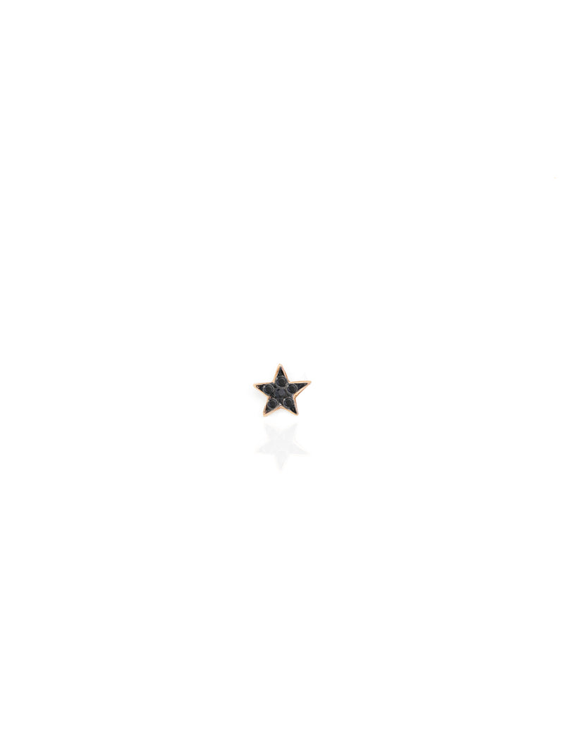 Black Diamond Small Gold Star Piercing