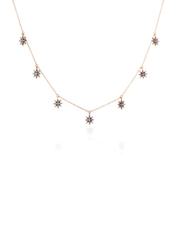 Gold Diamond Shooting Star Choker