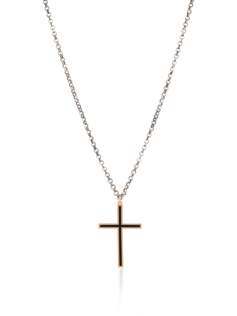 Double Sided Cross Necklace