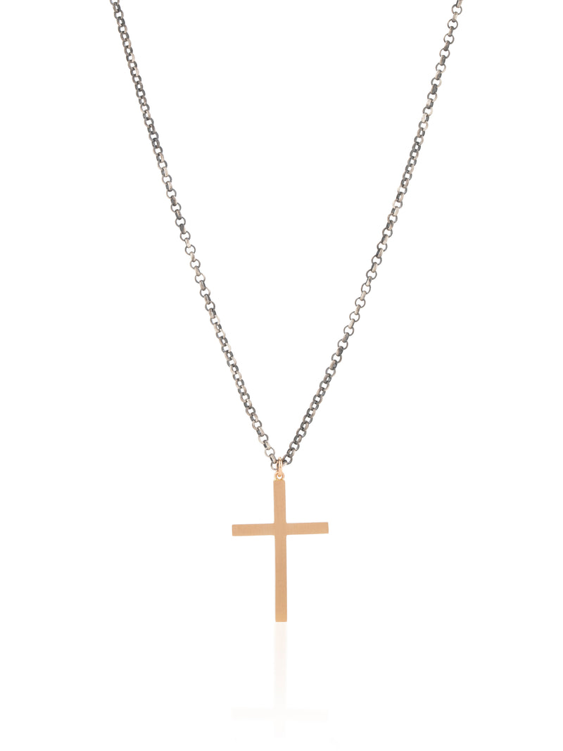 Double Sided Cross Necklace