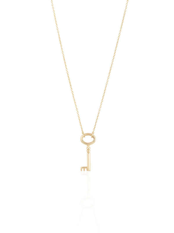Gold Small Key Necklace