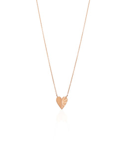 Small Folding Heart Necklace