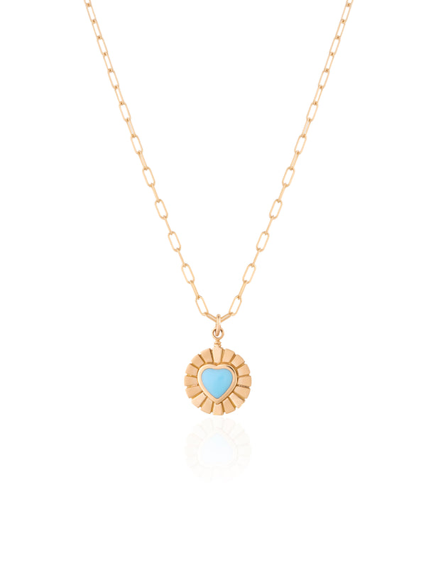 Small Queen of Hearts Gold Necklace