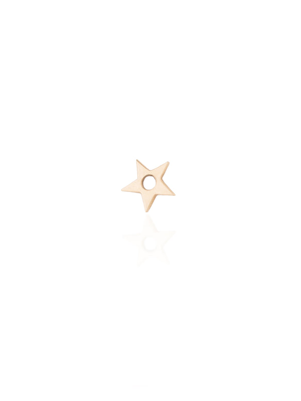 Star Hoop Charm - Gold