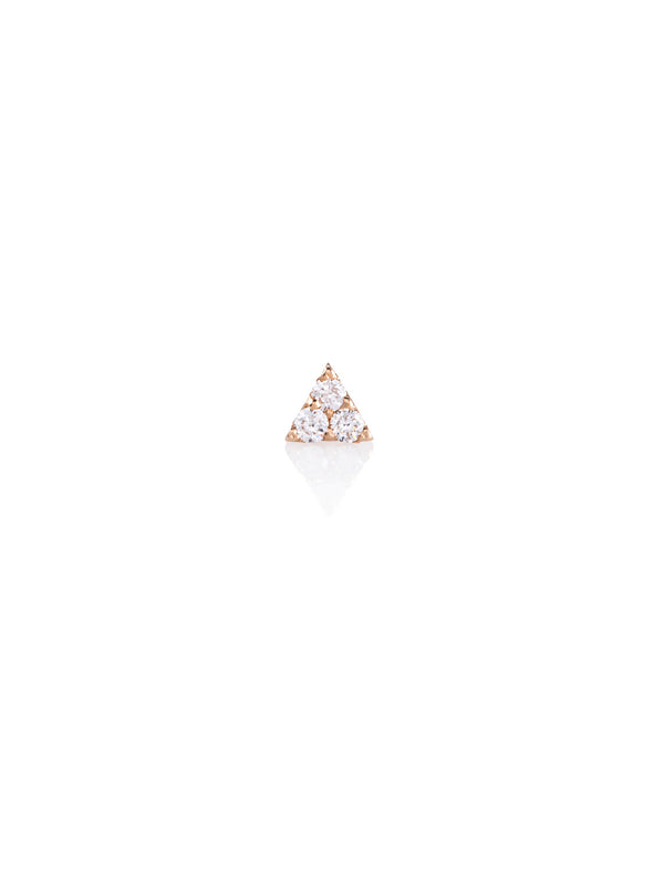 Gold Triangle Diamond Piercing