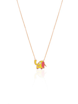 Happy Elephant Gold Necklace