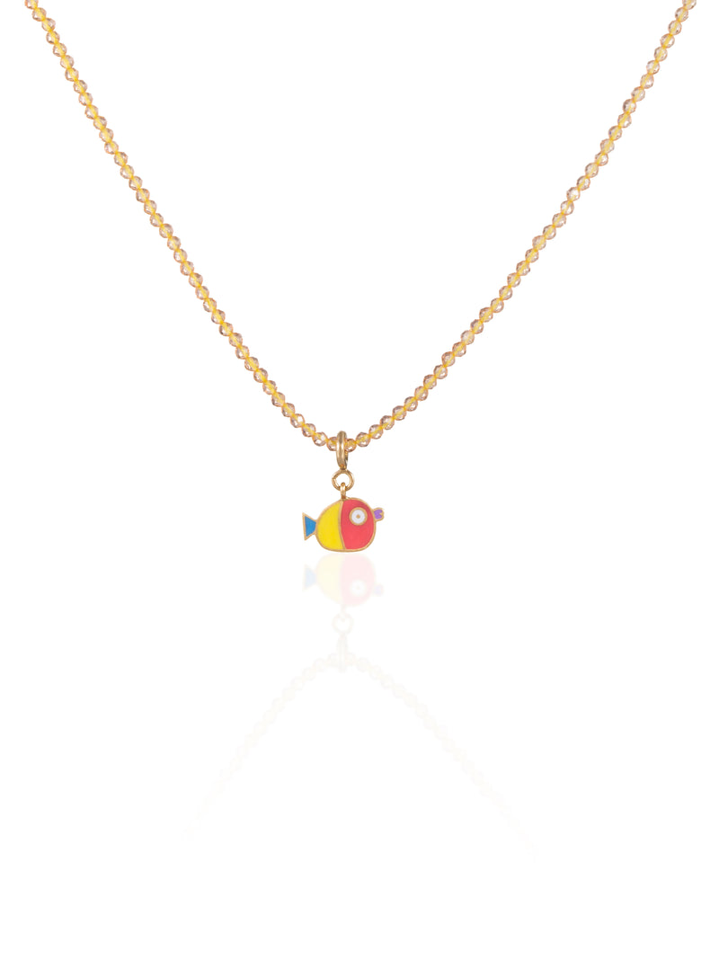 Kissing Fish Gold Charm